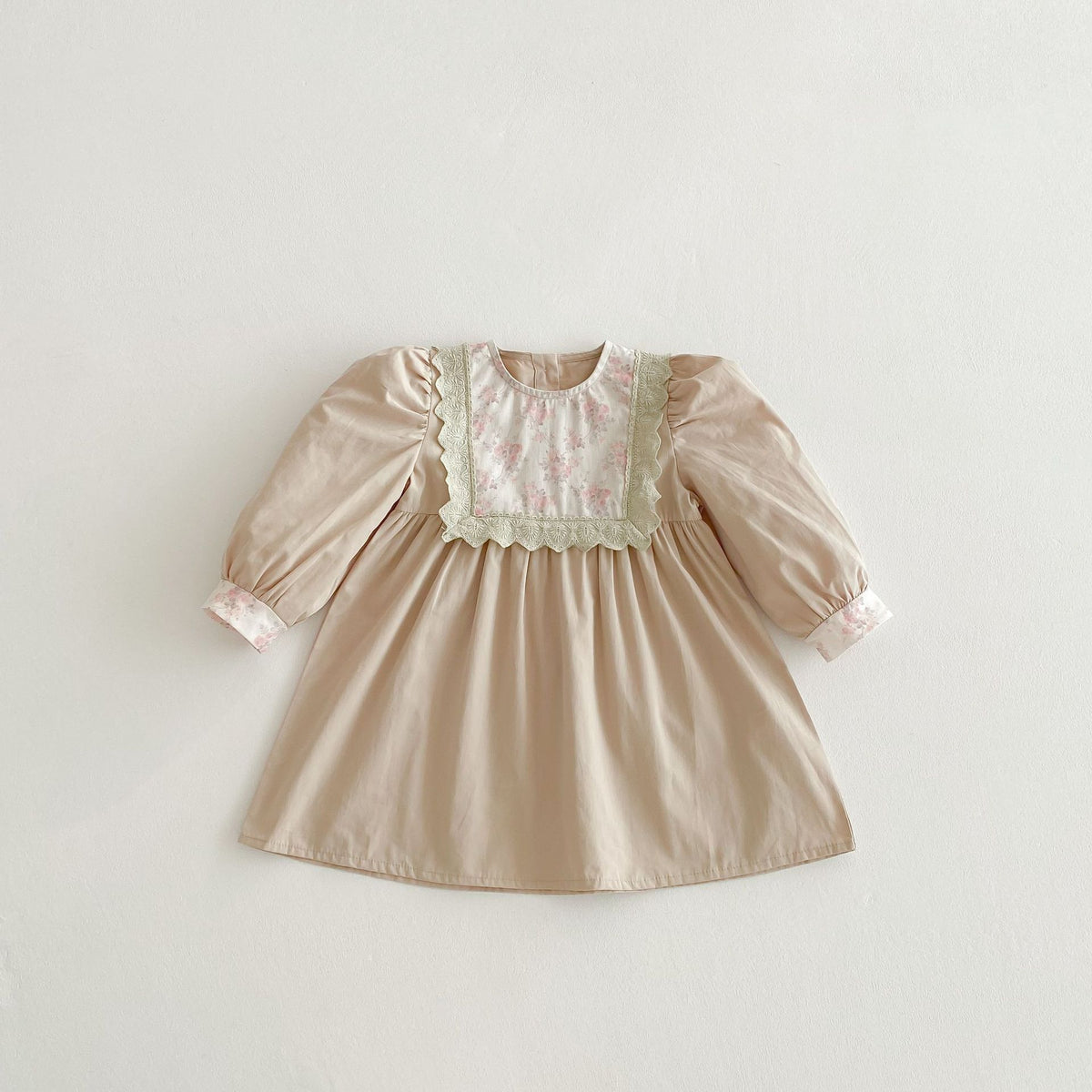 (Pre Order 2 Weeks)Girls Fall&Spring Floral Lace Dress