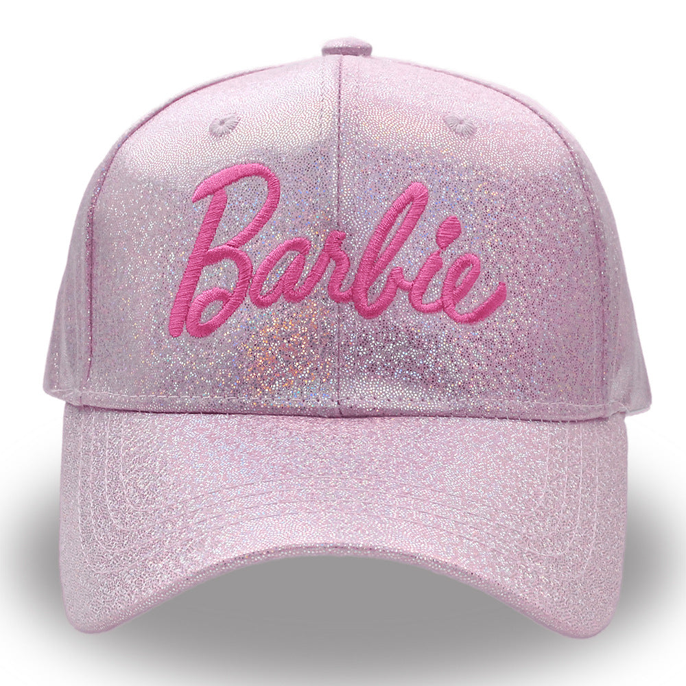 (Pre Order)Girls Pink Embroidered Laser Baseball Cap