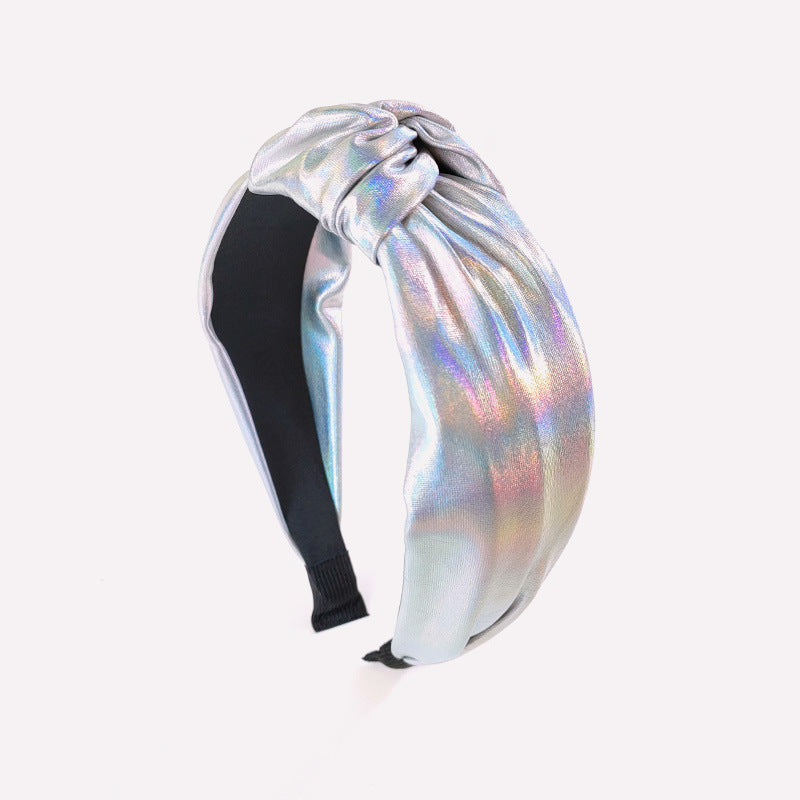 (Pre Order)Stylish Leather Laser Knotted Headband