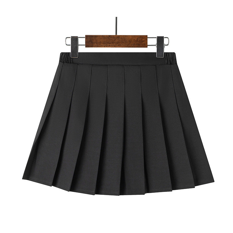 (Pre Order)Girls Spring and Summer Multicolored Pleated Skirt