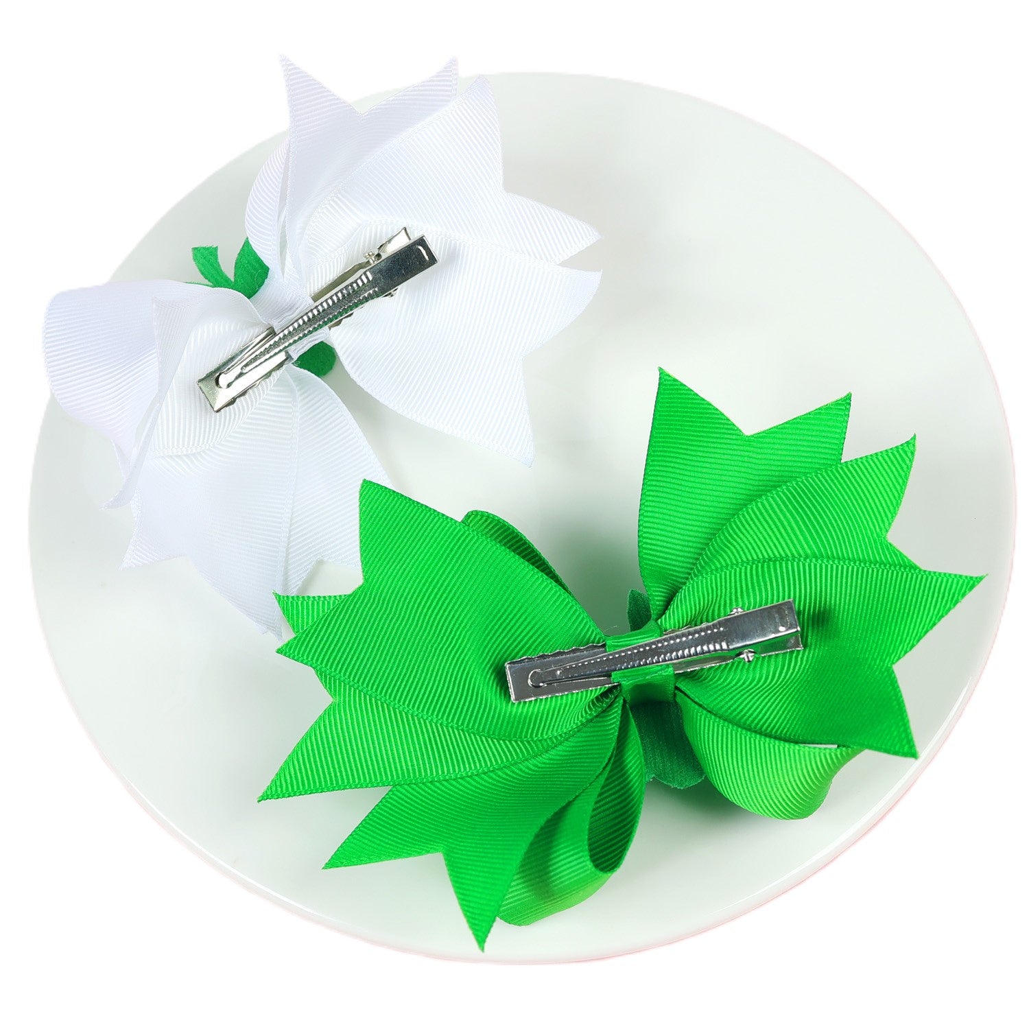 (Pre Order)Girls St.Patrick's Day Shamrock Bow Hair Clip