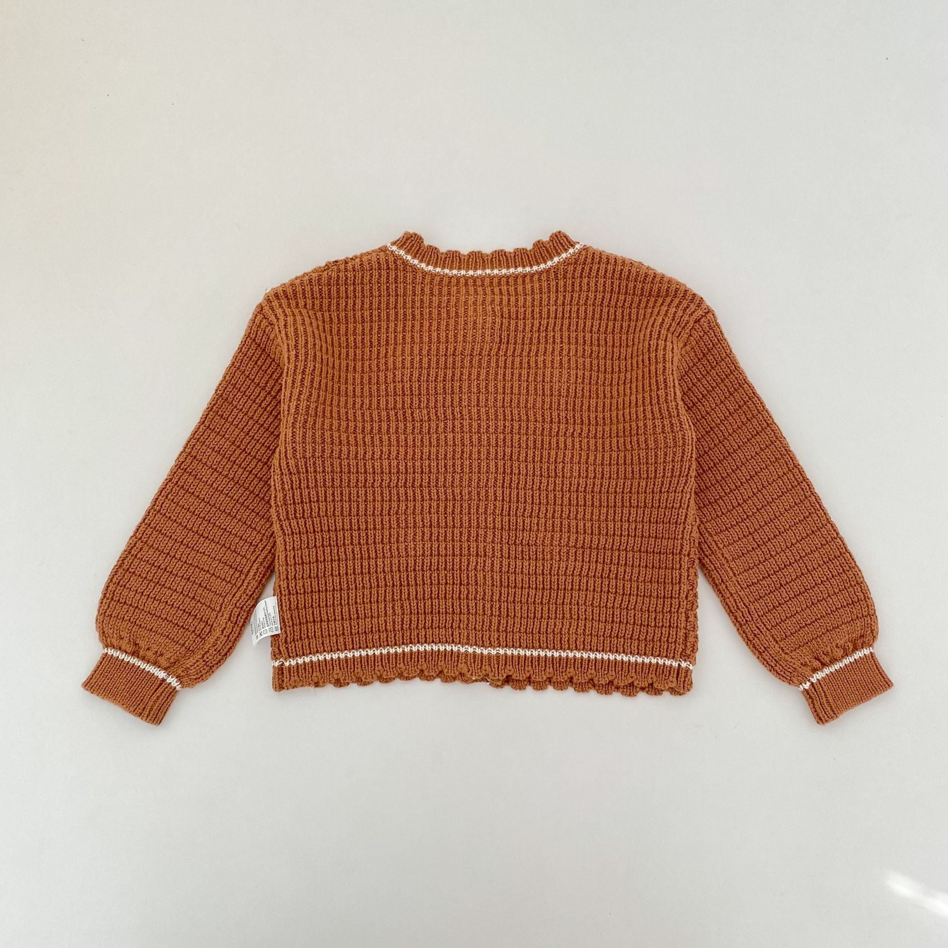 (Pre Order 2 Weeks)Girls Fall Knitted Cardigan with Pompoms