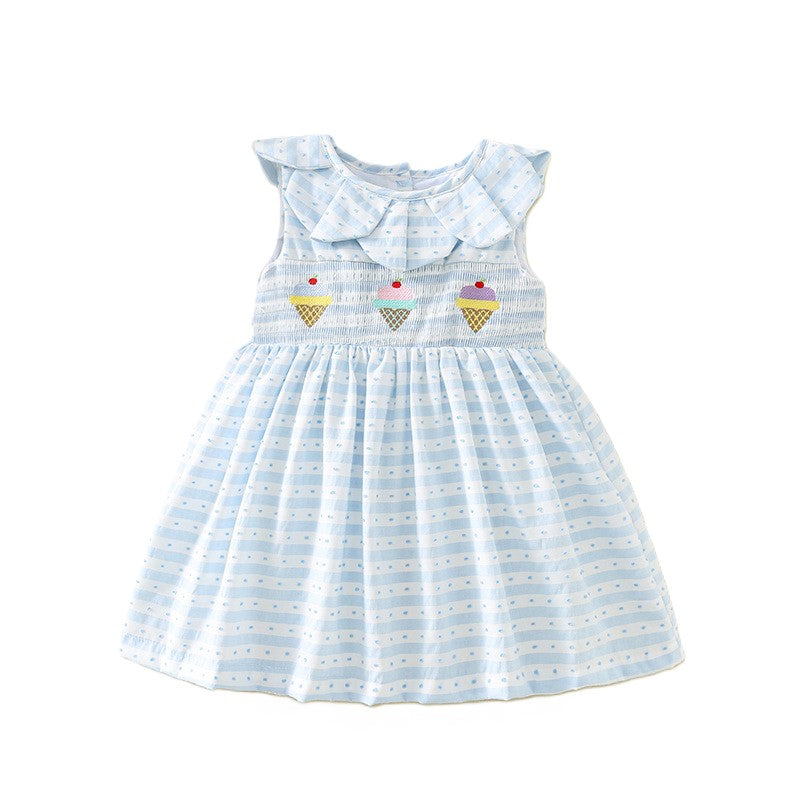 In Production）One Pack(5 Pieces total)Sale Girls Ice Cream Embroidery