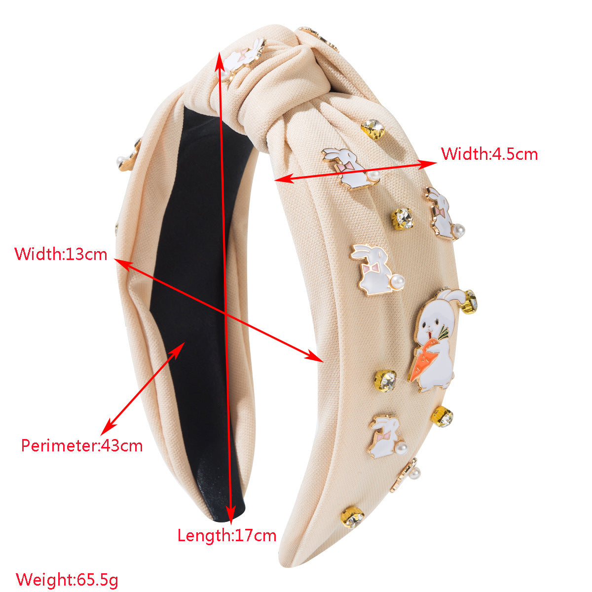 (Pre Order)Easter Stylish Bunny Rhinestone Headband