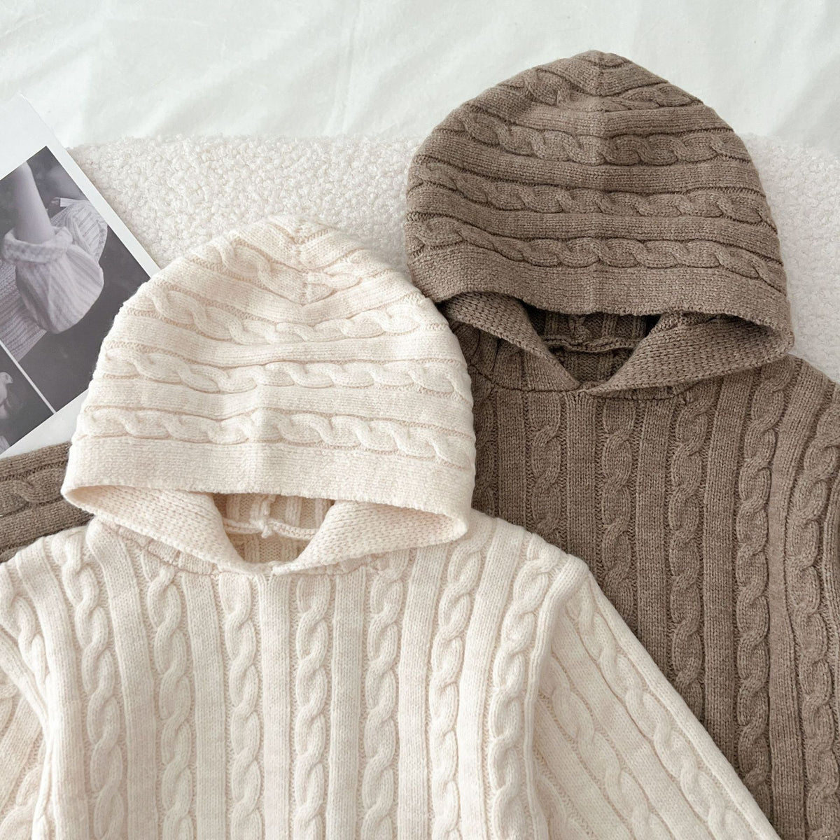 (Pre Order 2 Weeks)Kids Fall Knitted Hoodie