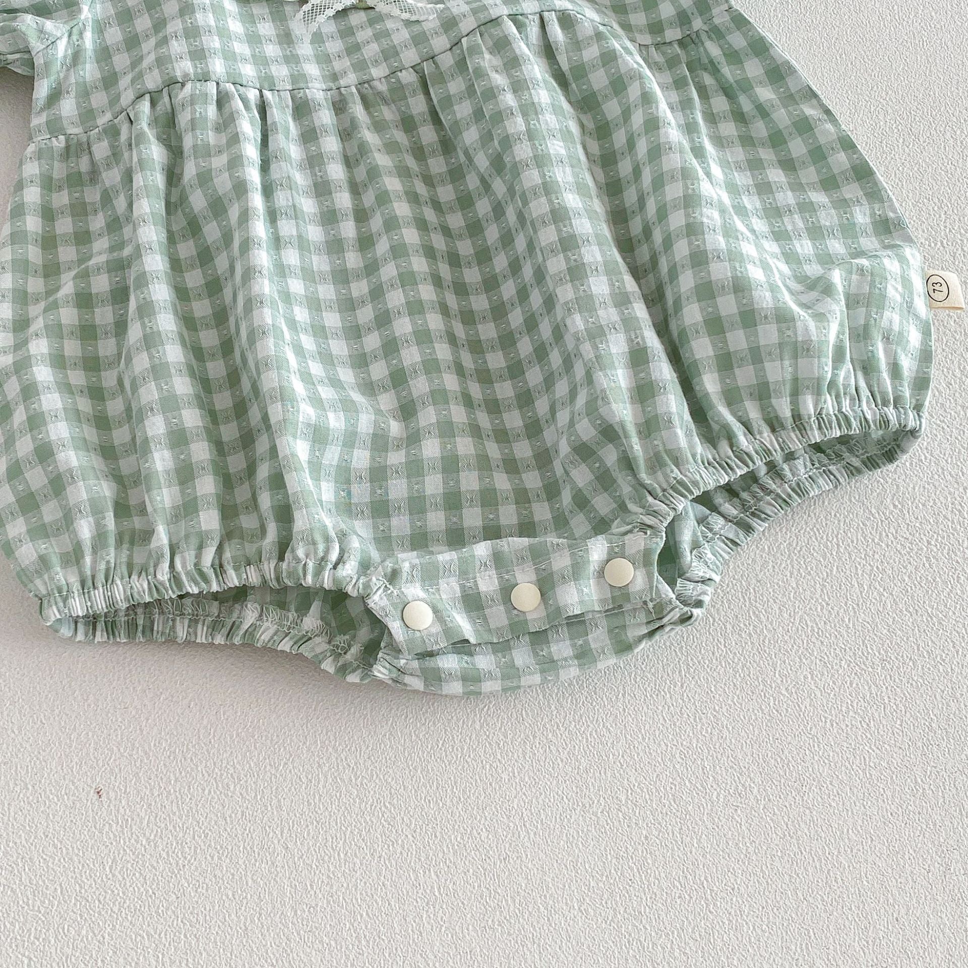 (In Production)Sisters Summer Floral Embroidery Scallop Collar Dress&Romper