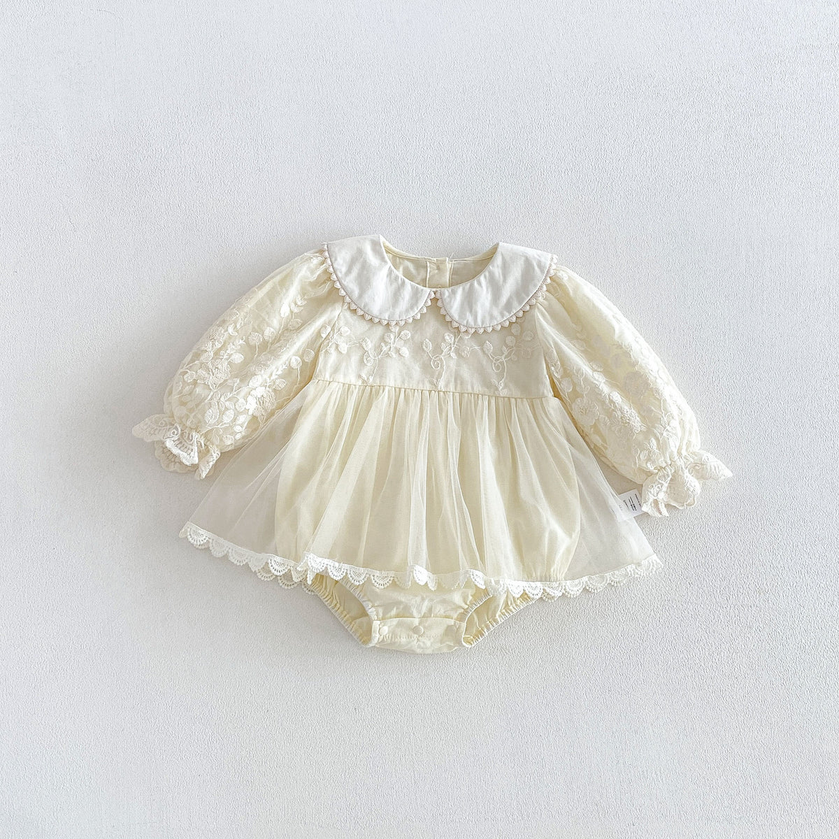 (Pre Order 2 Weeks)Toddler Girls Fall Lace Tulle Romper