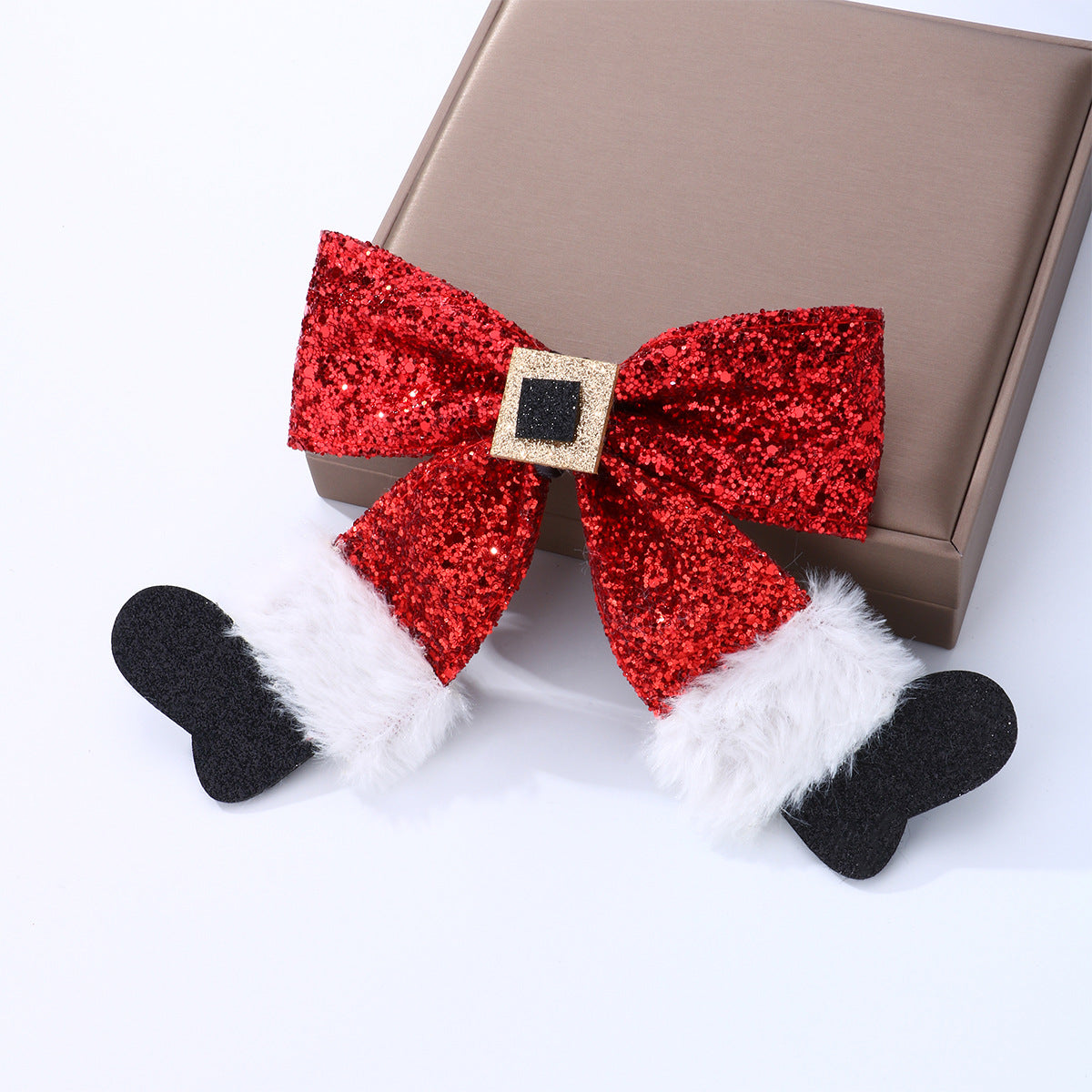 (Pre Order)Christmas Bow Socks Bobby Pin