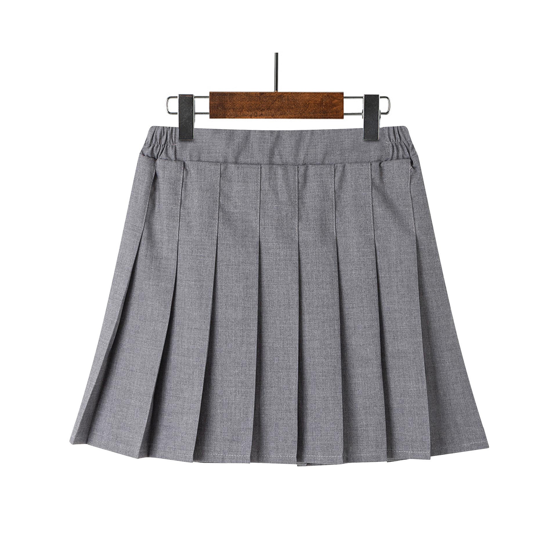 (Pre Order)Girls Spring and Summer Multicolored Pleated Skirt