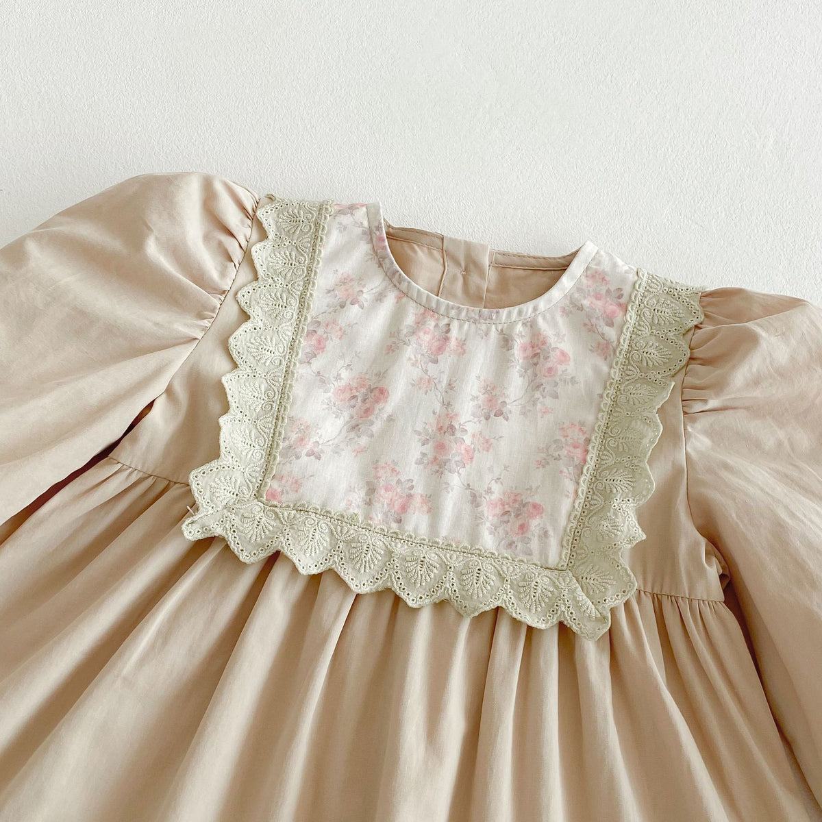 (Pre Order 2 Weeks)Girls Fall&Spring Floral Lace Dress