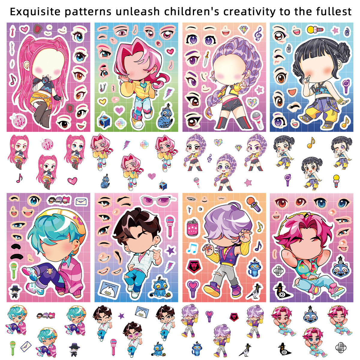 (Pre Order)Movie Character Sticker 8pcs