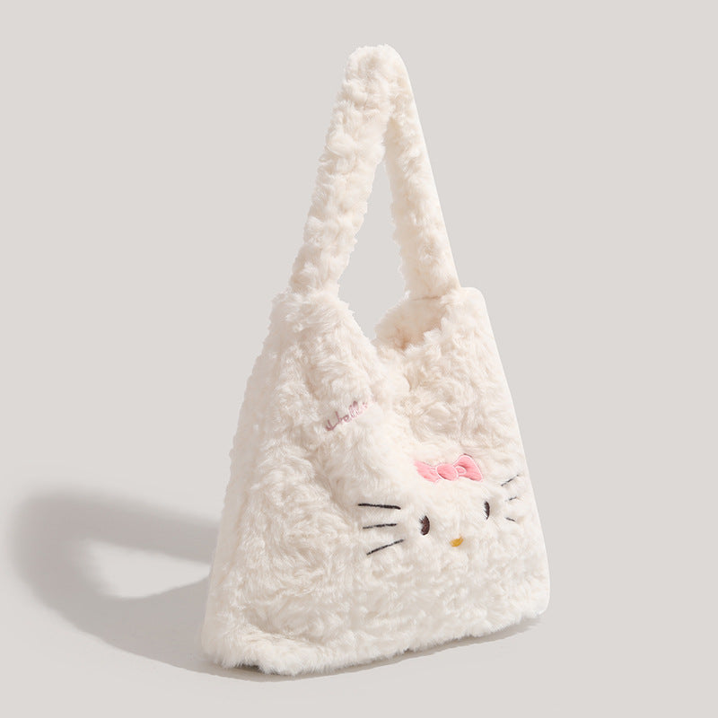 (Pre Order)Girls Cute Plush Doll Shoulder Bag