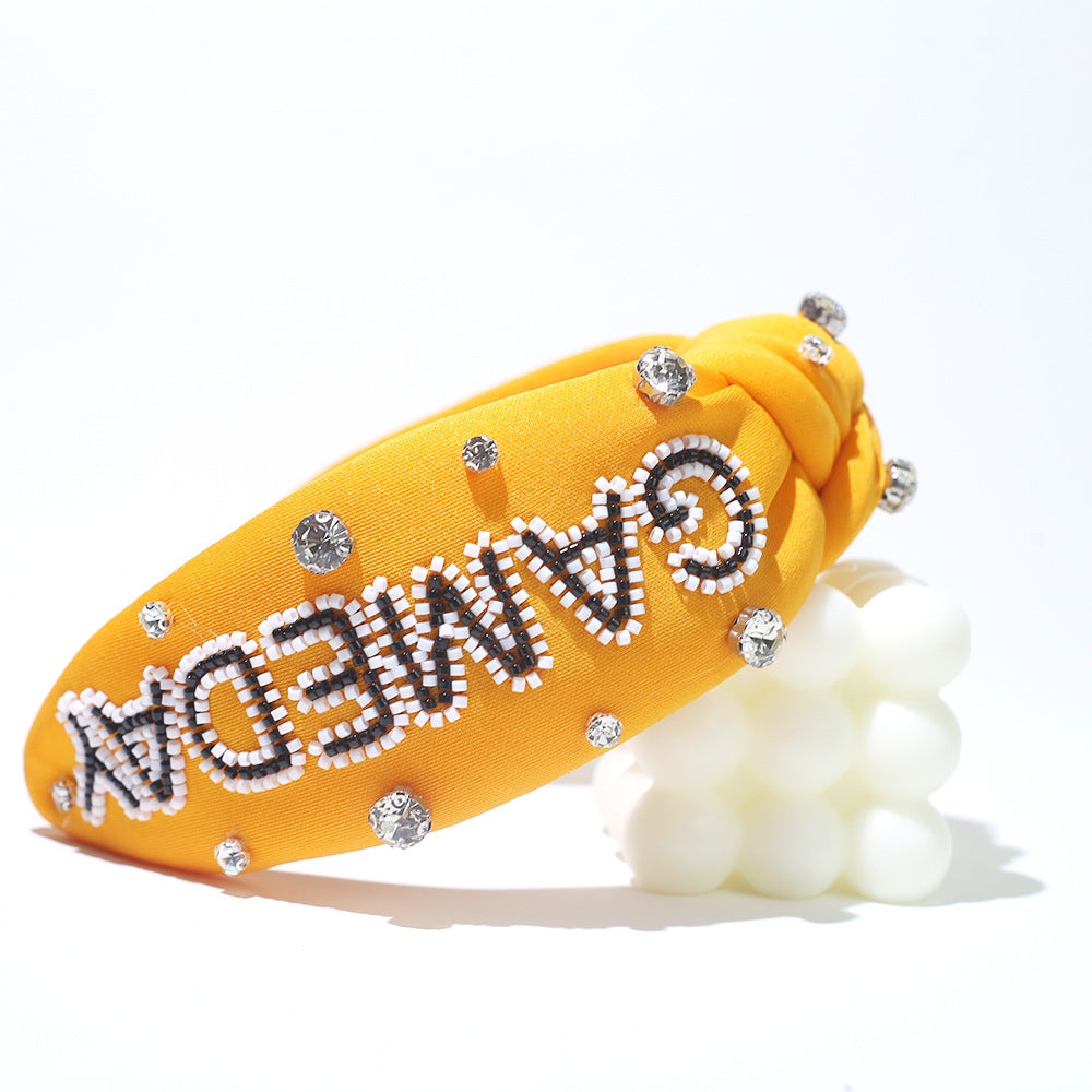 (Pre Order)Girls Stylish GAMEDAY Rhinestone Headband