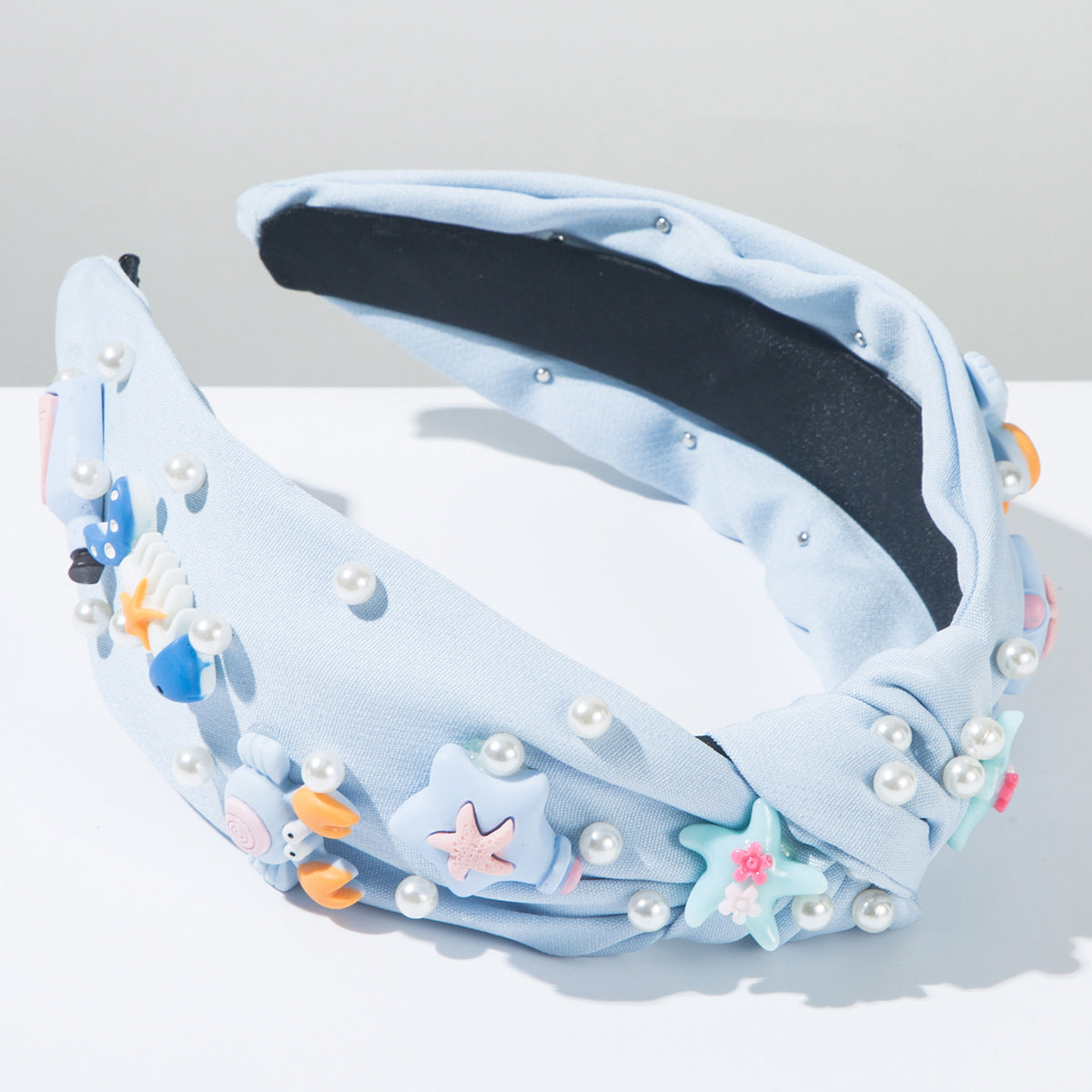 (Pre Order)Summer Stylish Sea Side Pearl Knotted Headband