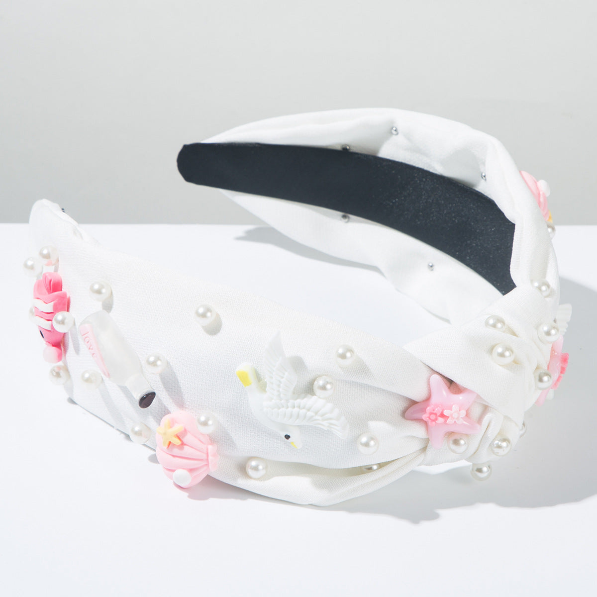 (Pre Order)Summer Stylish Sea Side Pearl Knotted Headband