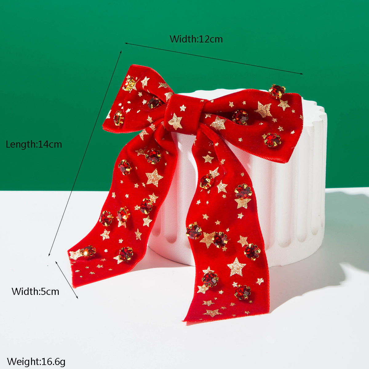 (Pre Order)Christmas Rhinestone Bow