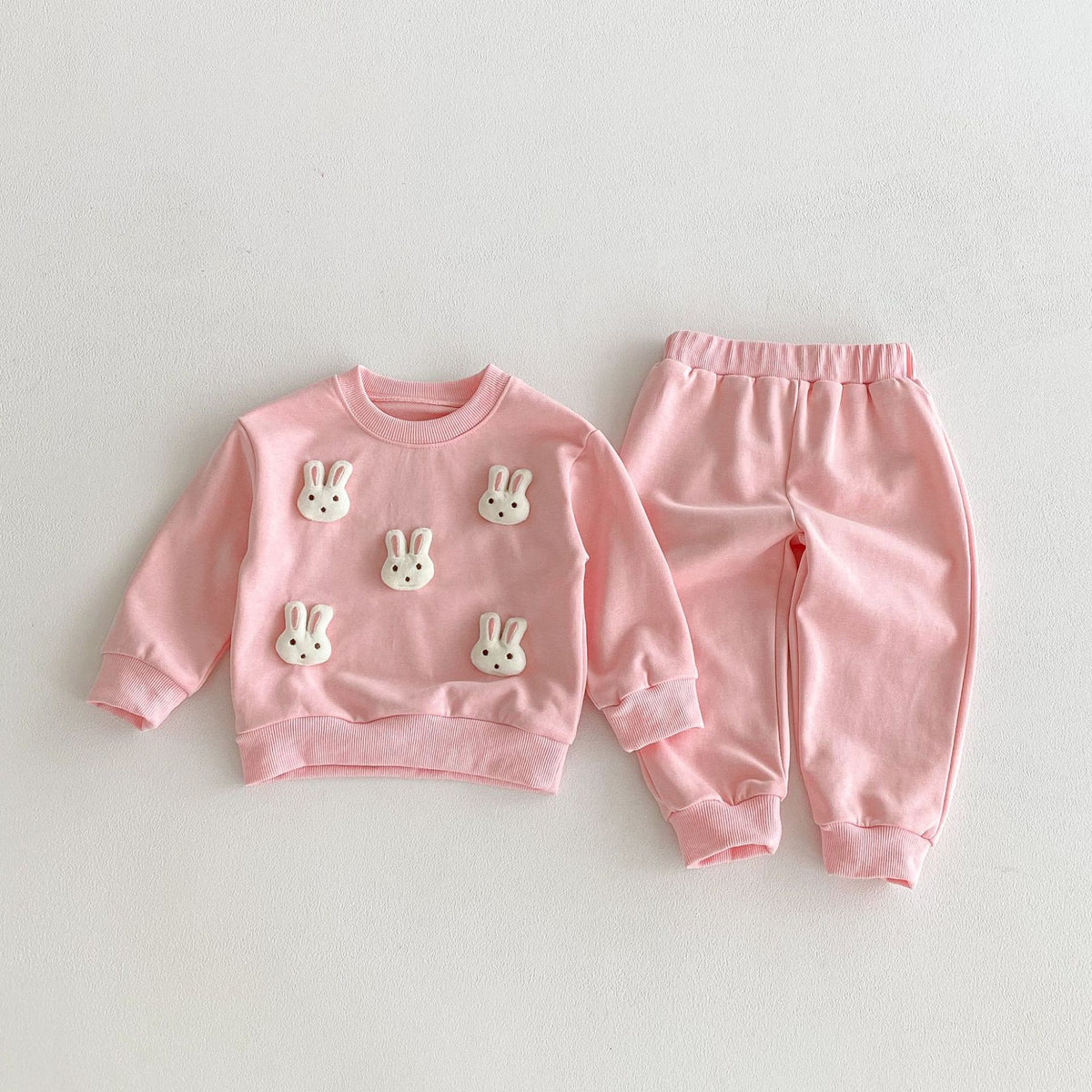 (Pre Order 2 Weeks)Girls Fall Solid Color Sweatshirt Set