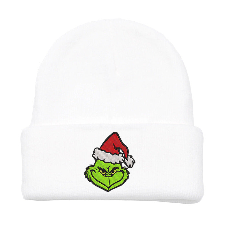 (Pre Order)Adults Christmas Embroidered Knitted Hat