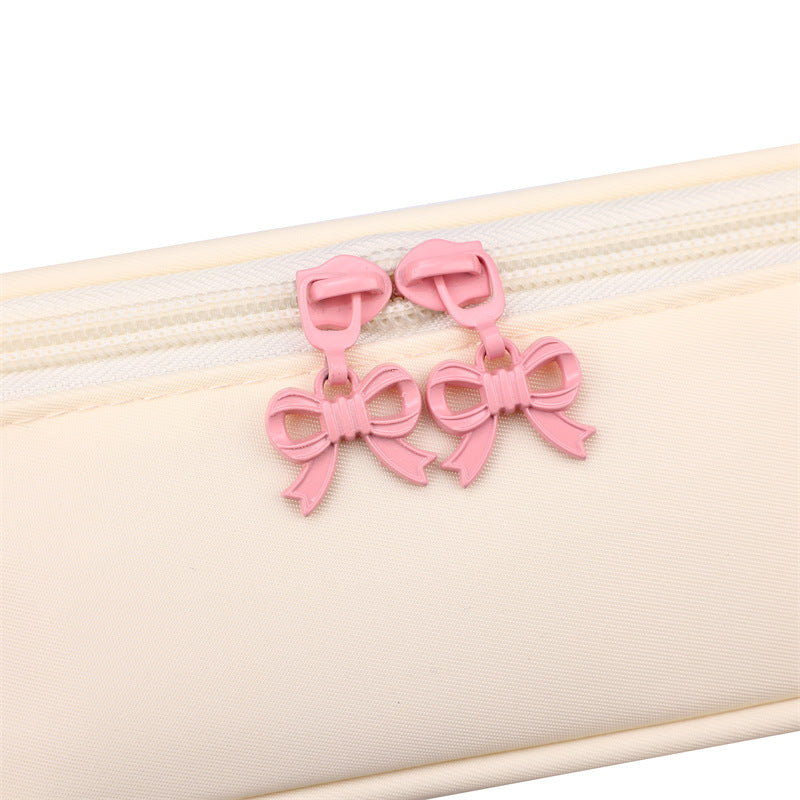 (Pre Order)Bow Embroidery Makeup Bag