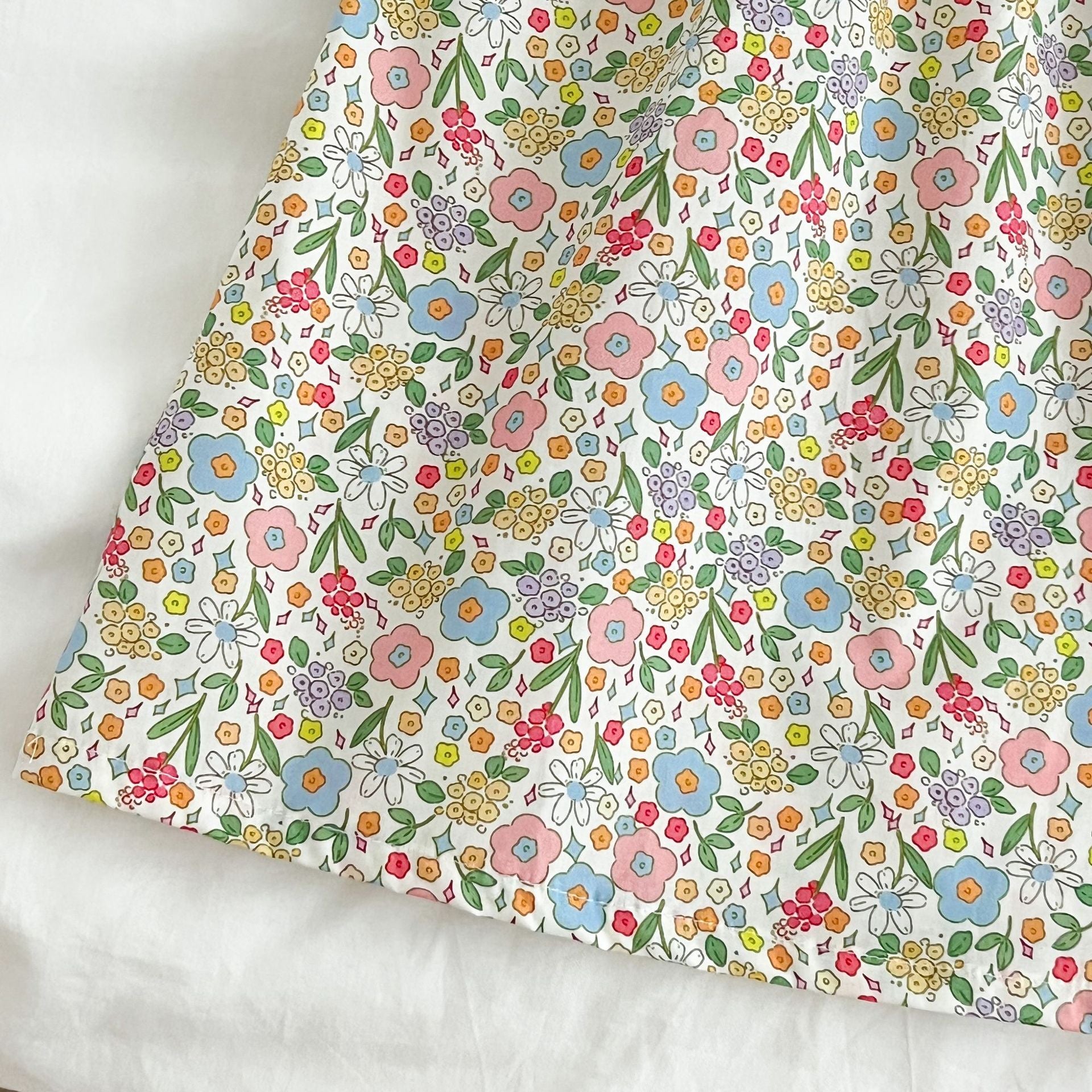 (In Production)Sisters Summer Floral Print Lace Dress&Romper