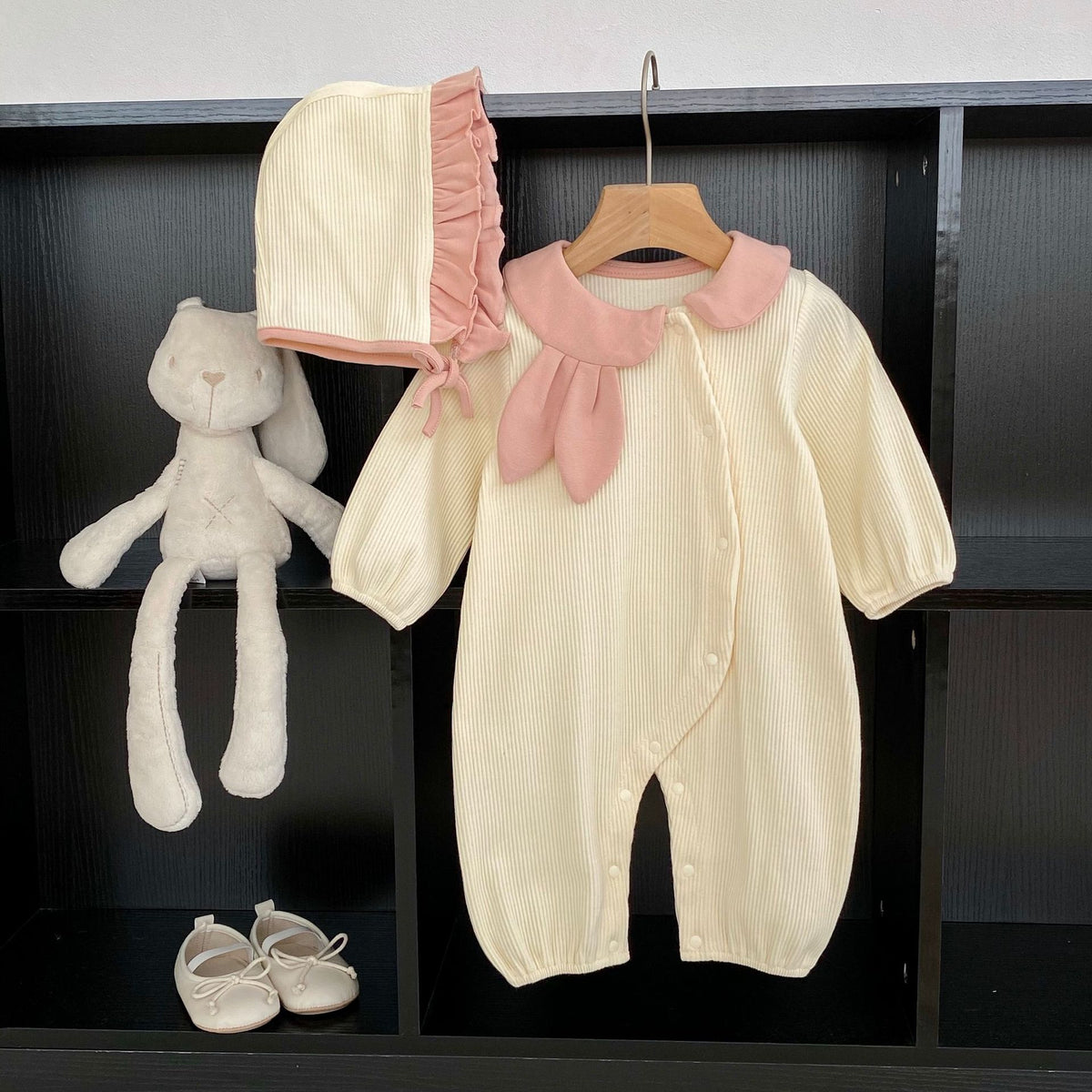 (Pre Order 2 Weeks)Toddler Girls Fall Bunny Ear Romper