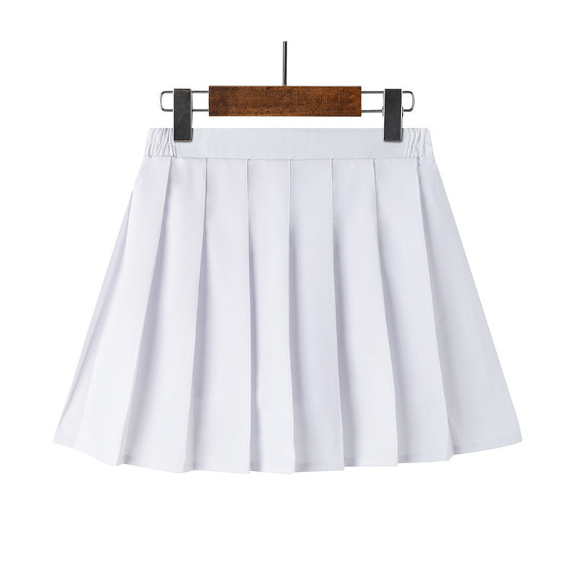 (Pre Order)Girls Spring and Summer Multicolored Pleated Skirt
