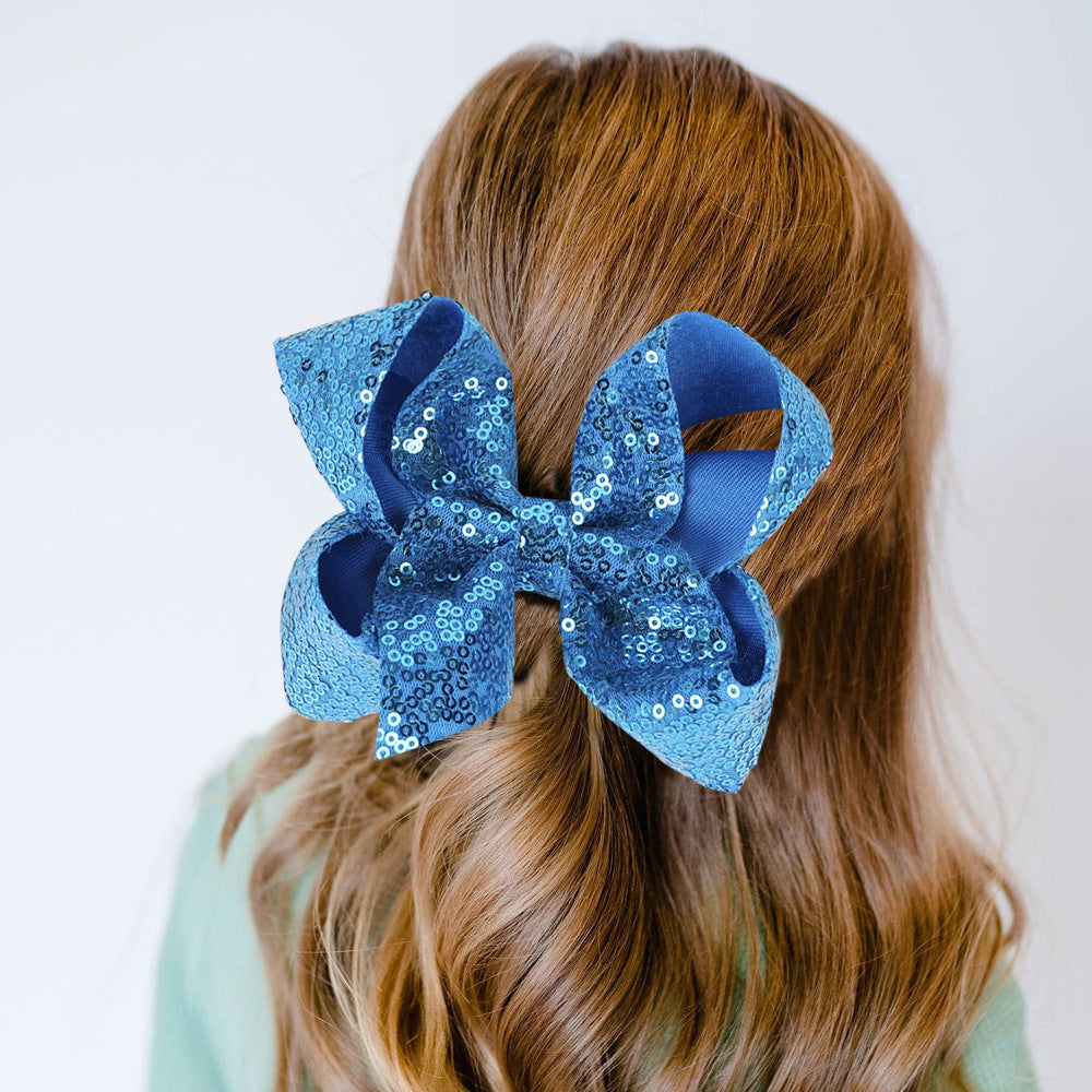 (Pre Order)Girls Sequin Bow Hair Clip
