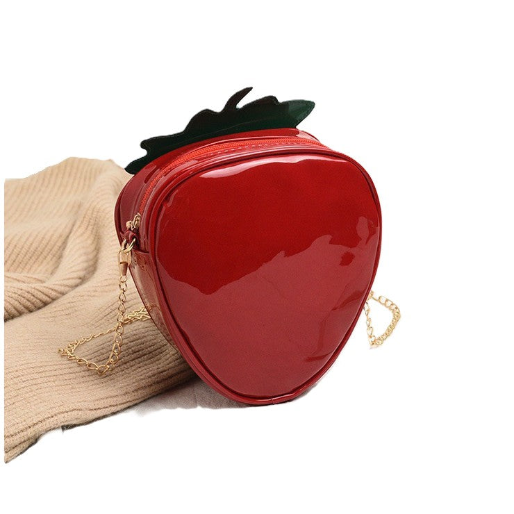 (Pre Order)Girls Strawberry Shaped Chain Bag
