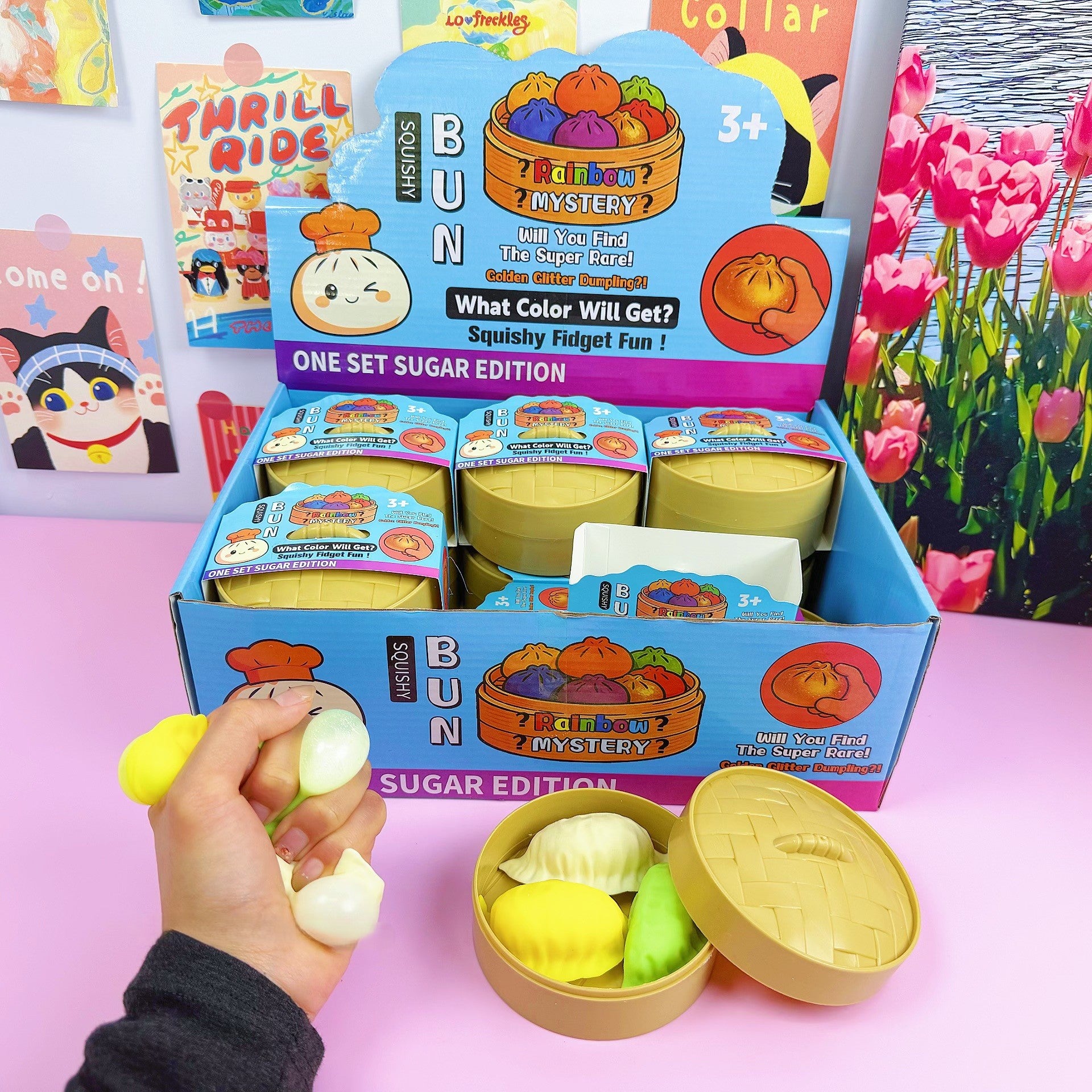 (Pre Order)Squishy Squeeze Dumpling Toy