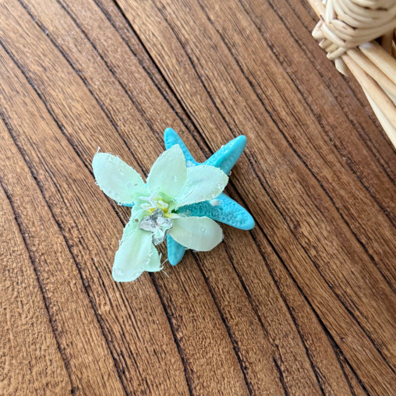 (Pre Order)Girls Summer Seaside Starfish Hair Clip