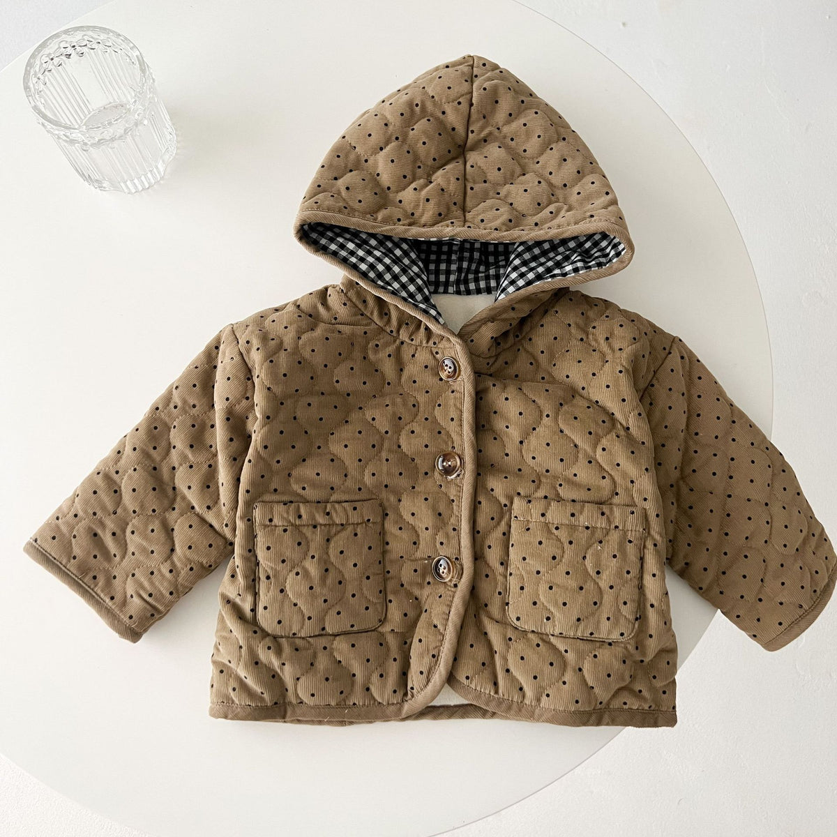(Pre Order 2 Weeks)Kids Fall&Winter Dot Jacket