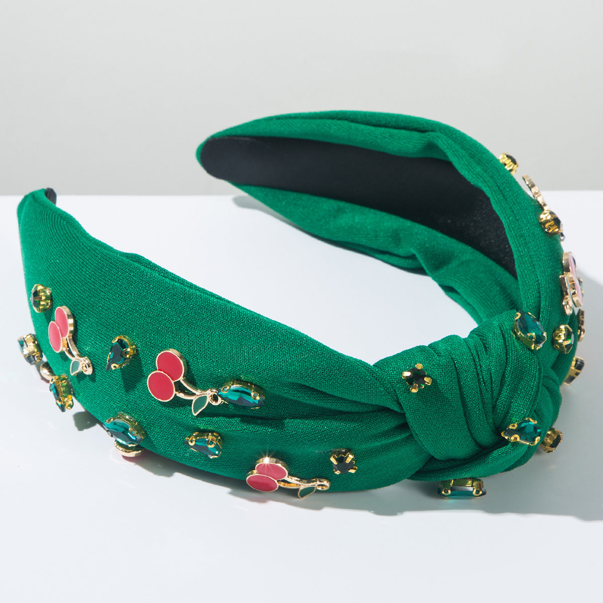 (Pre Order)Summer Stylish Cherry Rhinestone Headband