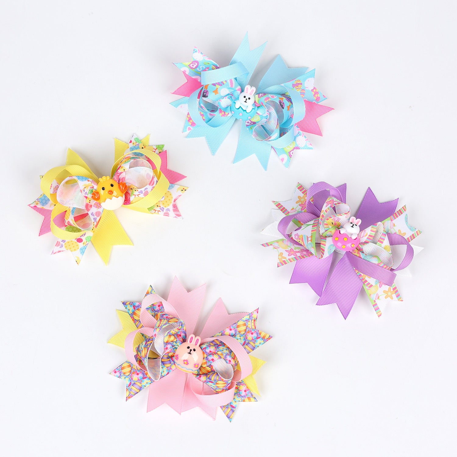 (Pre Order)Girls Easter Bunny Bow Hair Clip