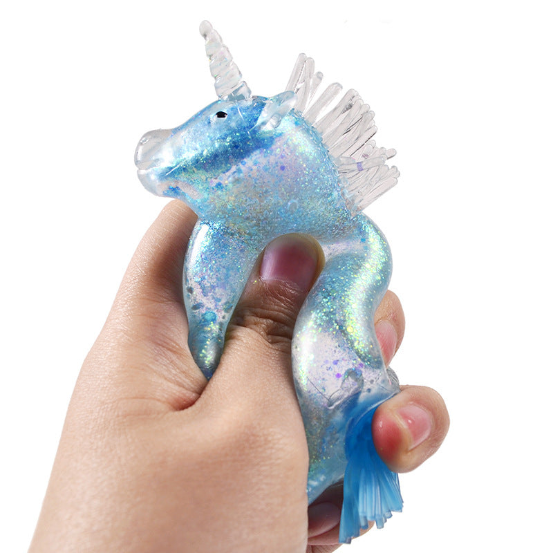 (Pre Order)Squeeze Unicorn Toy-Sequin