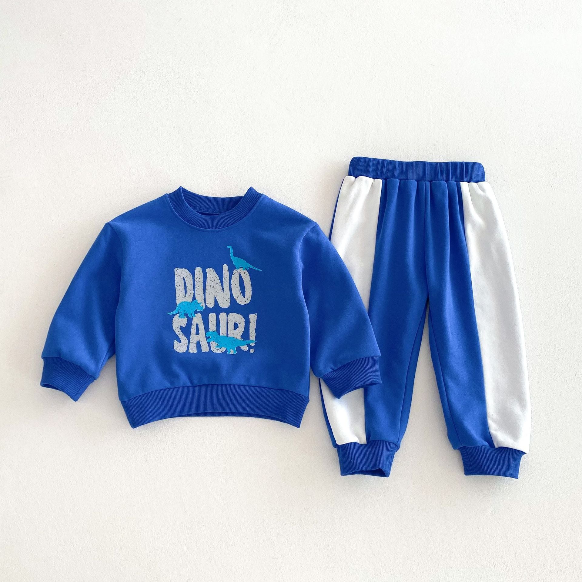 (Pre Order 2 Weeks)Boys Fall Dino Print Sweatshirt Set