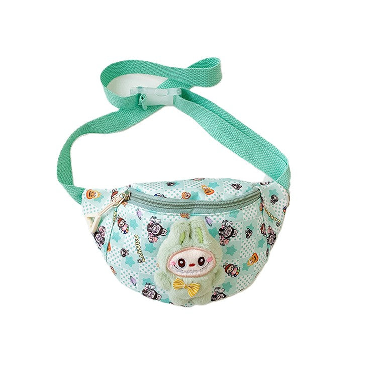 (Pre Order)Kids Cartoon Plush Toy Waist Bag