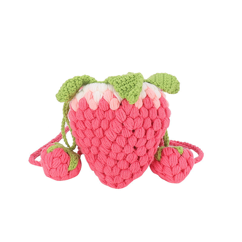 (Pre Order)Strawberry Shaped Wool Bag