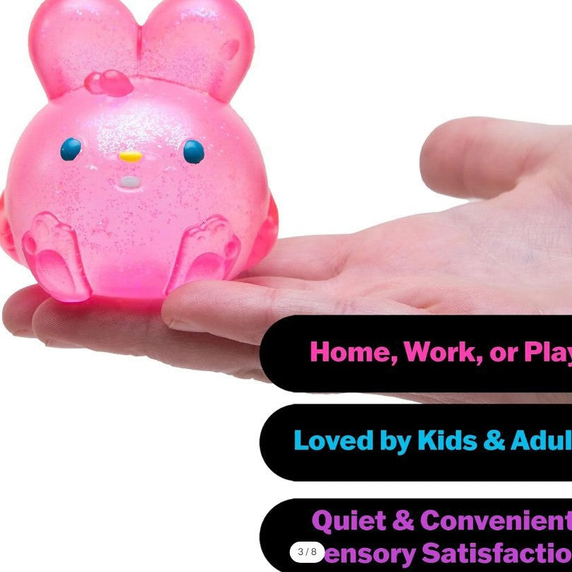 (Pre Order)Bunny Shaped Stress Relief Toy