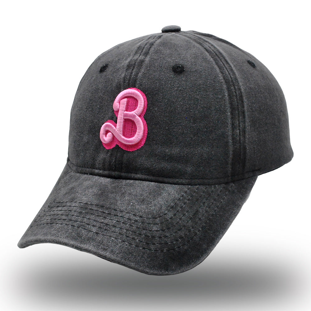 (Pre Order)Adults B letter Embroidered Cap