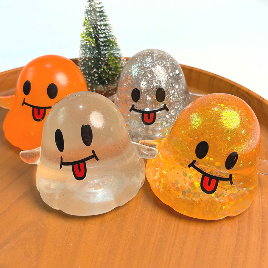 (Pre Order)Squishy Squeeze Halloween Ghost Toy