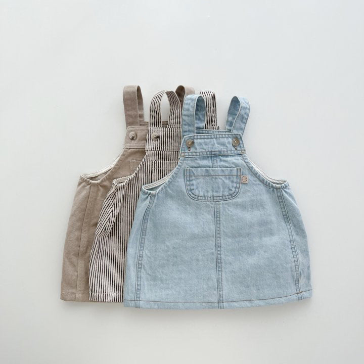(Pre Order 2 Weeks)Girls Fall Denim Overalls