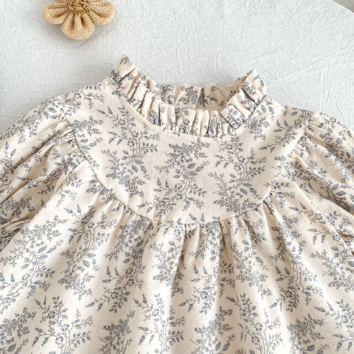 (Pre Order 2 Weeks)Sisters Fall Floral Print Dress&Romper