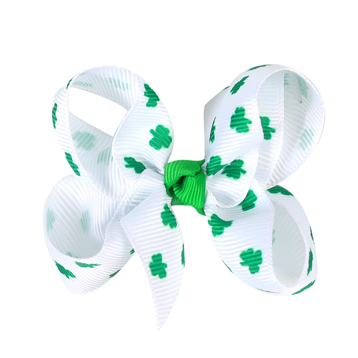 (Pre Order)Girls St.Patrick's Day Shamrock Bow Hair Clip