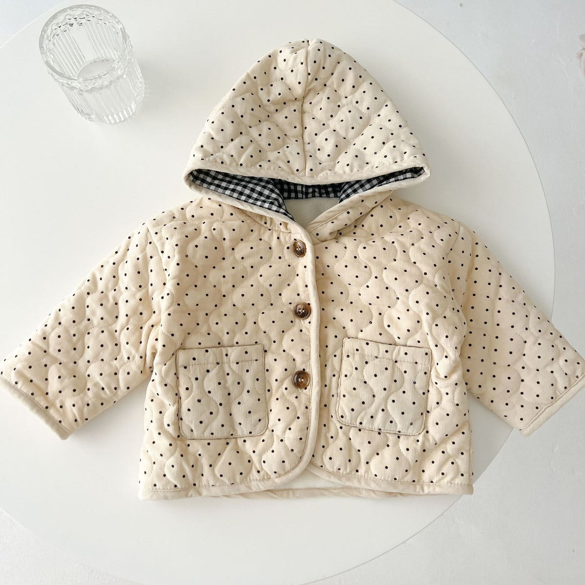(Pre Order 2 Weeks)Kids Fall&Winter Dot Jacket