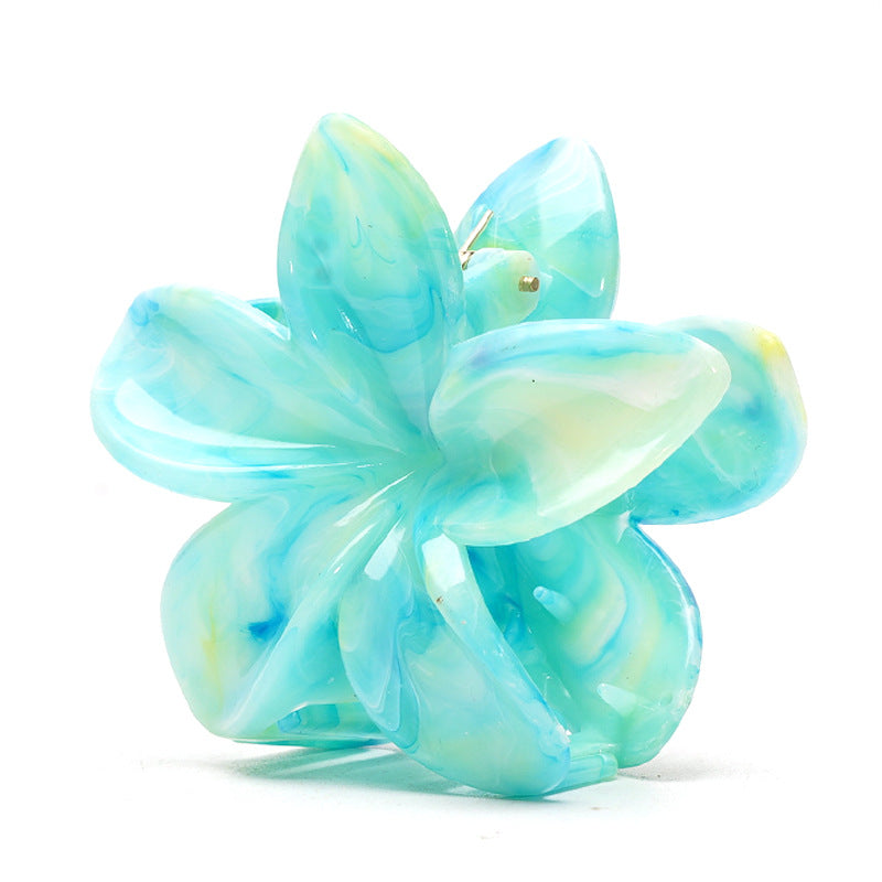 (Pre Order)Summer Marble-patterned Flower-shaped Hairpin