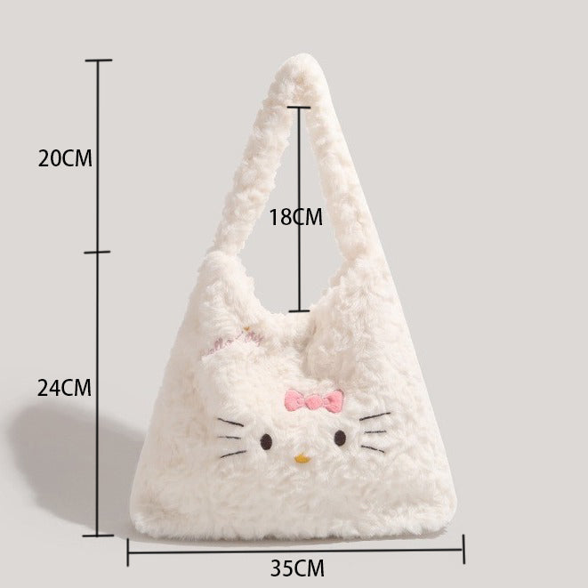 (Pre Order)Girls Cute Plush Doll Shoulder Bag