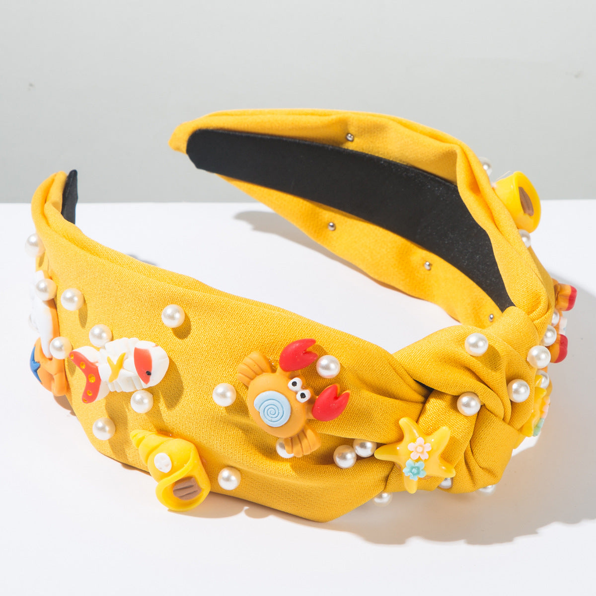 (Pre Order)Summer Stylish Sea Side Pearl Knotted Headband