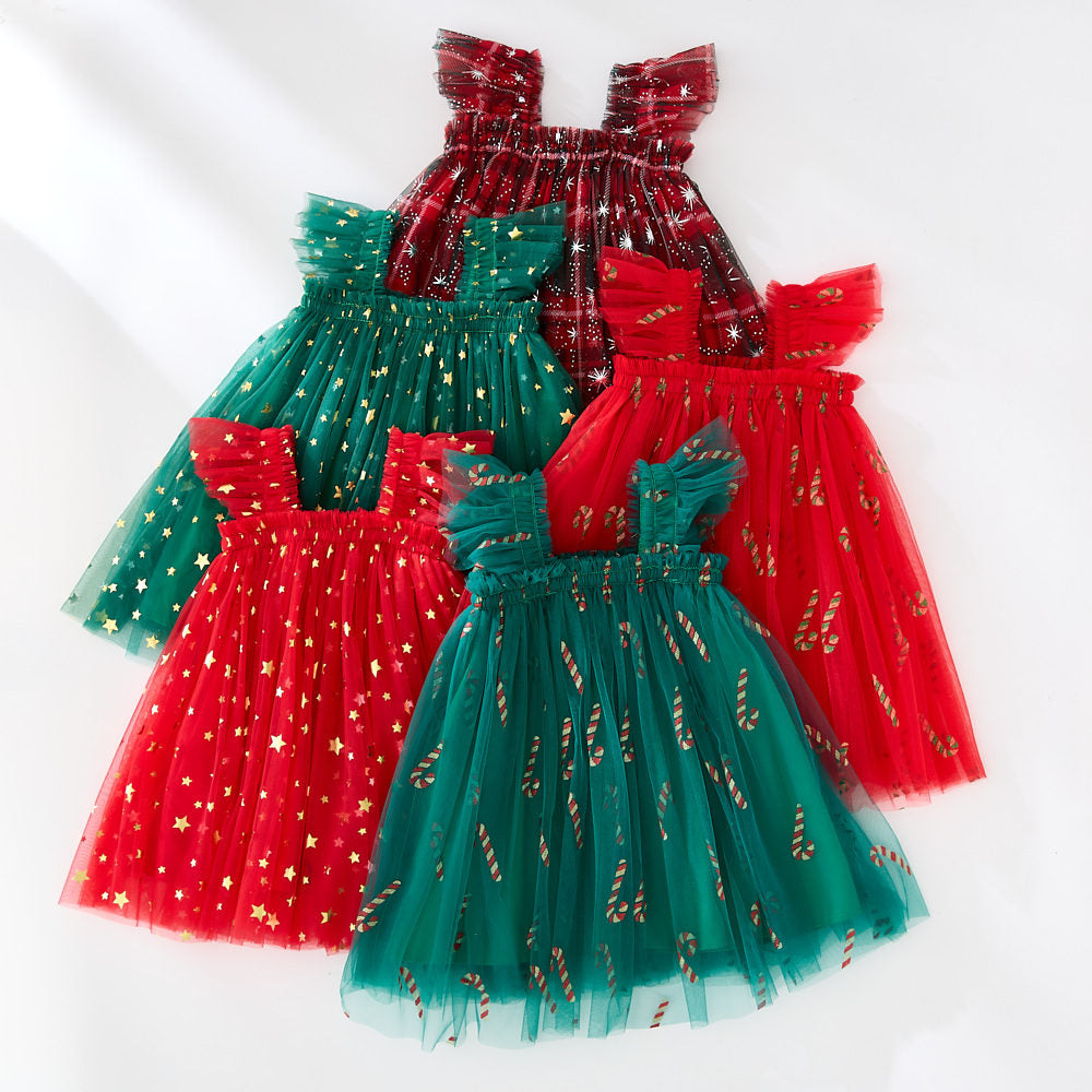 (Pre Order)Girls Christmas Tulle Dress