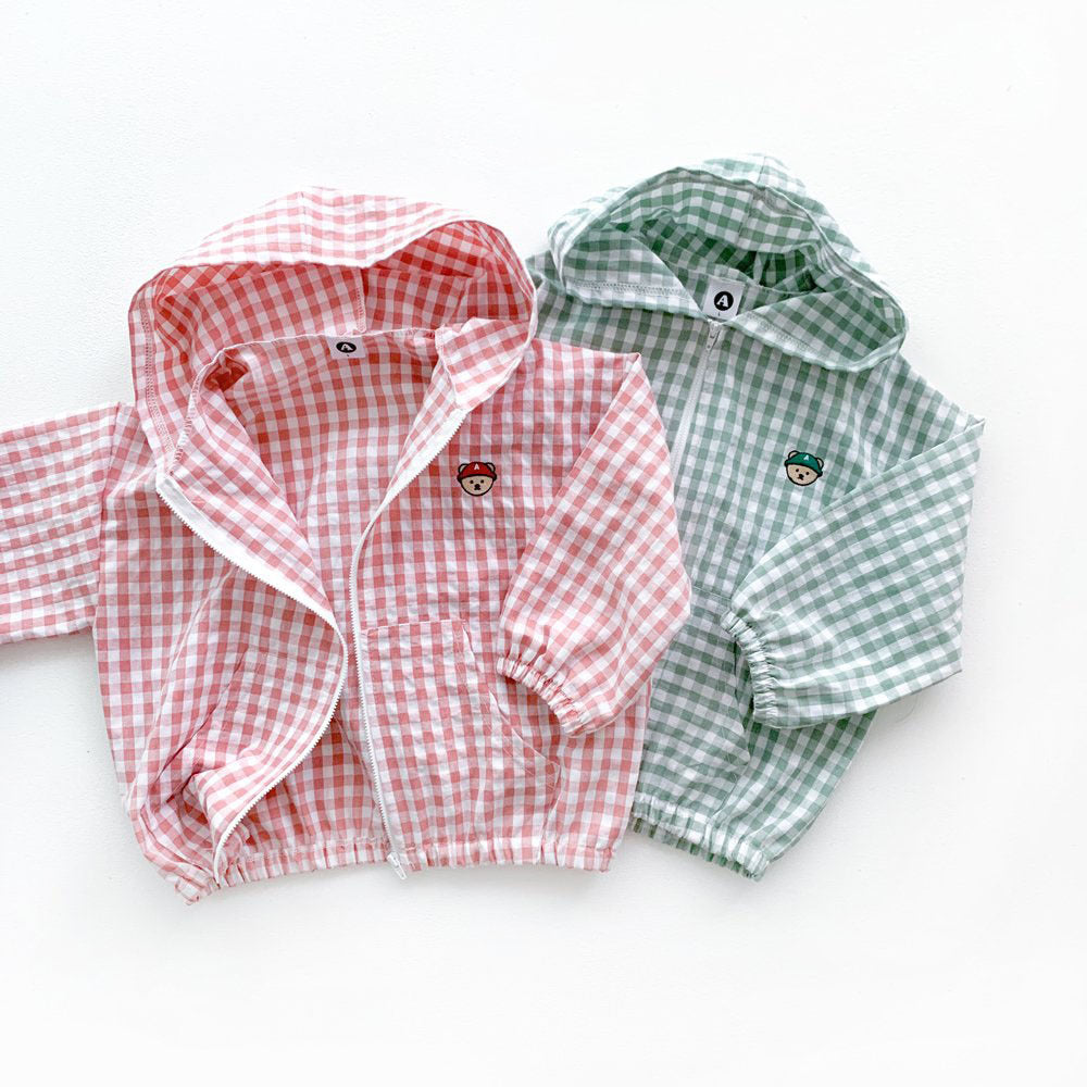 (Pre Order 2 Weeks)Unisex Fall Plaid Zipper Hoodie