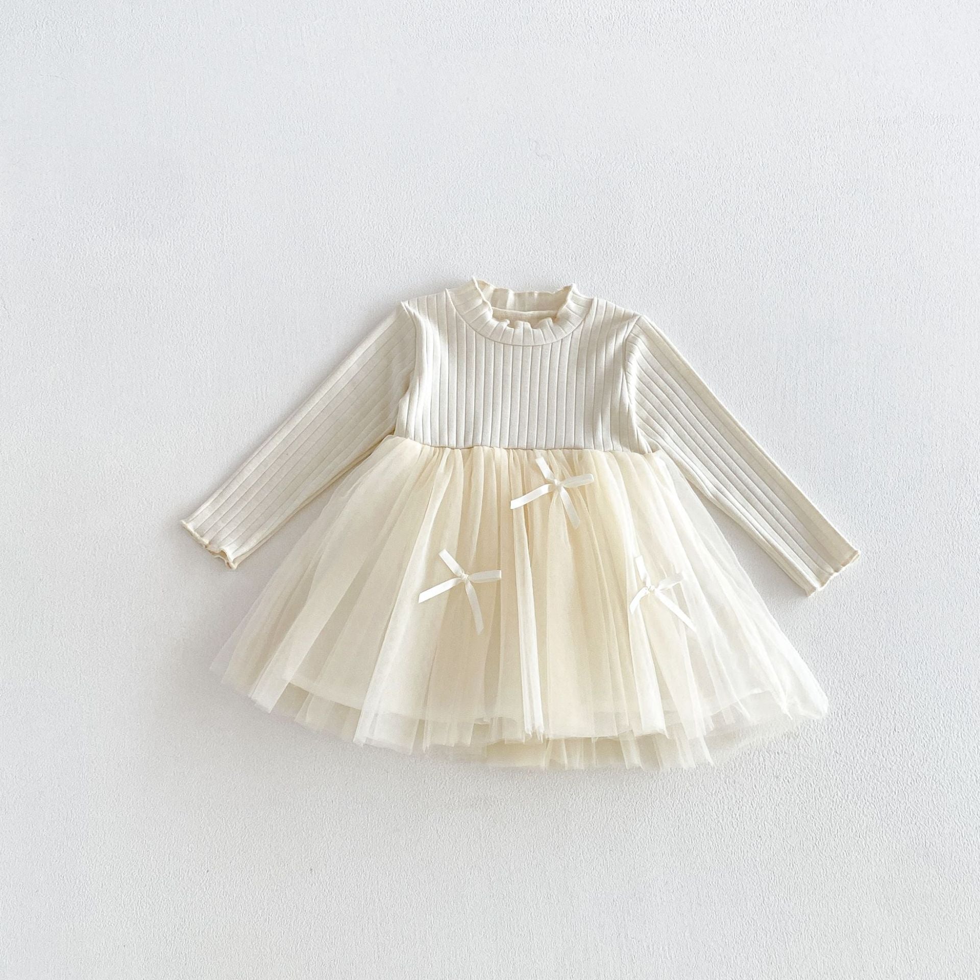 (Pre Order 2 Weeks)Girls Fall Long Sleeves Tulle Dress
